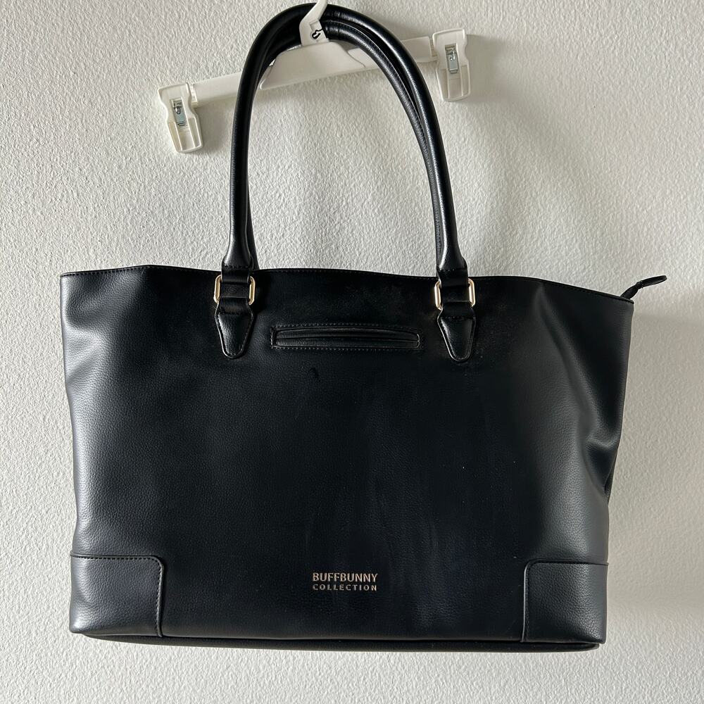 NY Collection Black Tote Bag